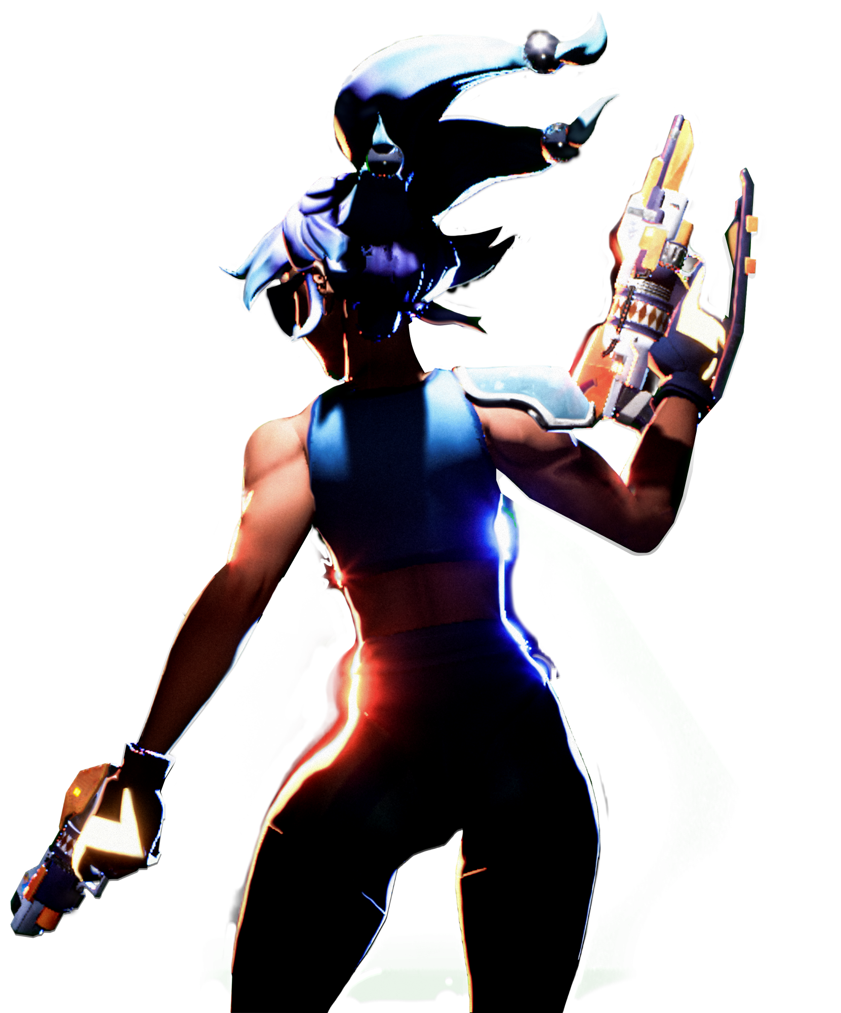 Gravity Strikers Hero Character Illustration